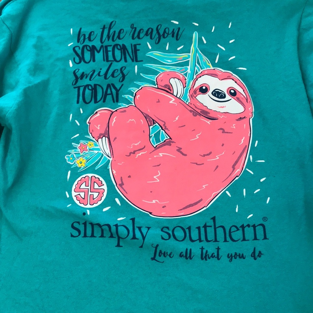 Simply Southern Long-Sleeve Sloth Tee *Youth Size*